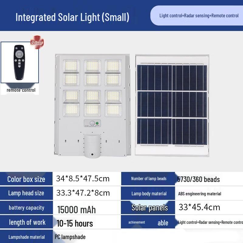 NuFeng Integrated Solar LED Courtyard Sensor Light