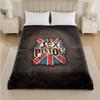 Sex Pistols Print Flannel Blanket Cozy Lightweight Plush Throw Blanket For Bed Sofa Household Use