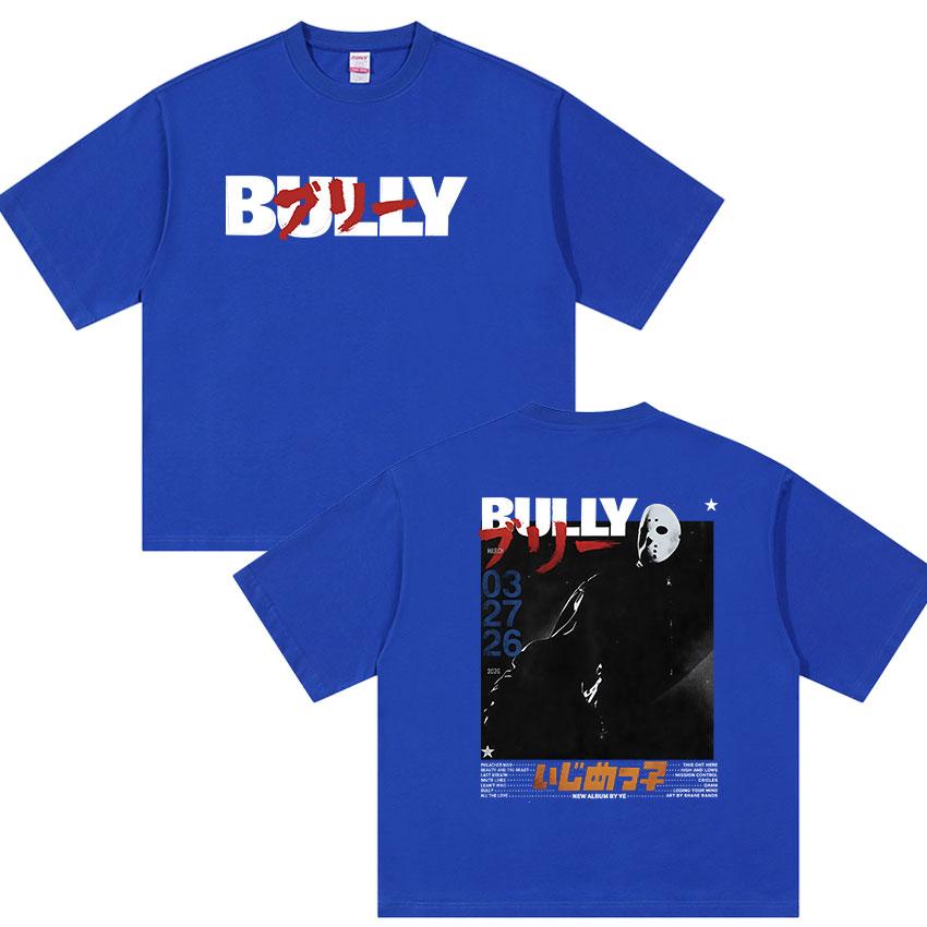 Rapper Kanye West Bully Album Graphic TShirt UNISEXs Hip Hop Loose Clothing Oversized YK Top Retro High Quality Cotton Tees