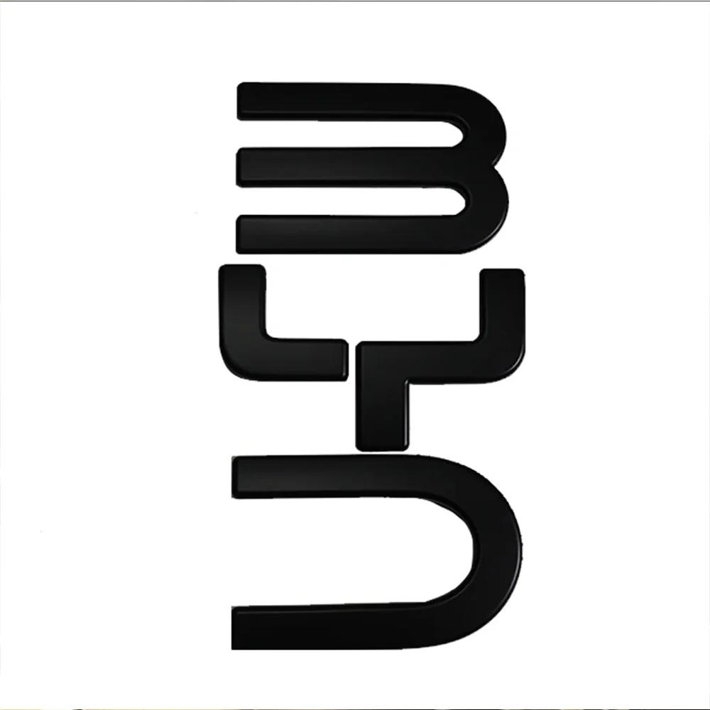 For BYD Shark 6 ABS material scratch-proof blackened personalized front car logo accessories