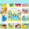 Dinosaur 3d Puzzle Wooden Brain Teaser For Kids Educational Toy