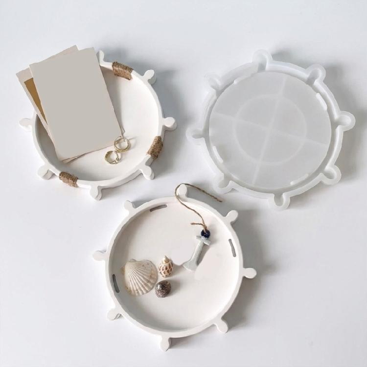 Steering Wheel Silicone Mold Hand-Making Unique Resin Tray Moulds Silicone Texture Suitable for Gifts and Embellishments