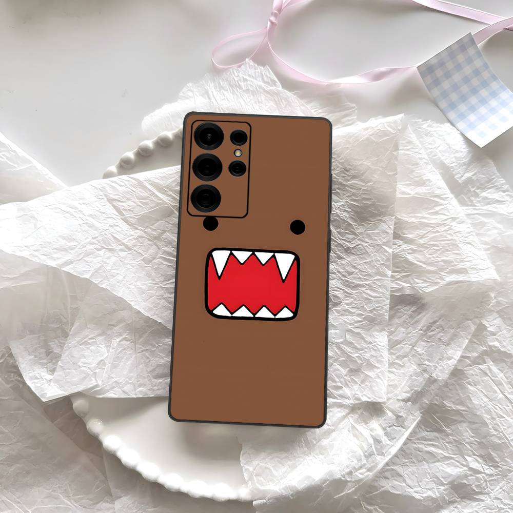 Cute Domo-Kun Phone Case For Samsung S 24 Fe 25 Ultra Plus 20 Lite 21 30 22 23 24 22 Ultra 5G Fundas