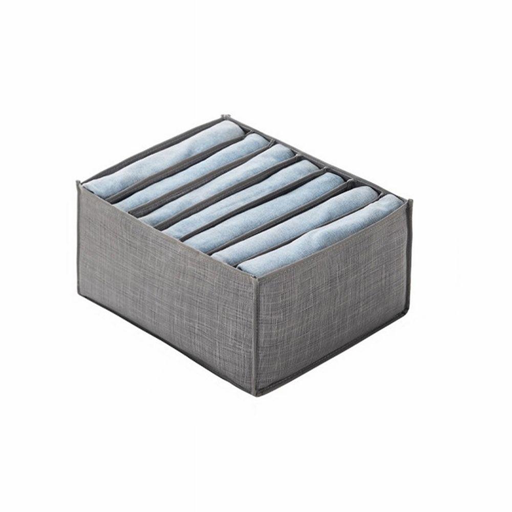 Jeans Storage Box With Compartments Closet Organizer Bag Drawers Divider Foldable Underwear Bra Closet Wardrobe Organizer