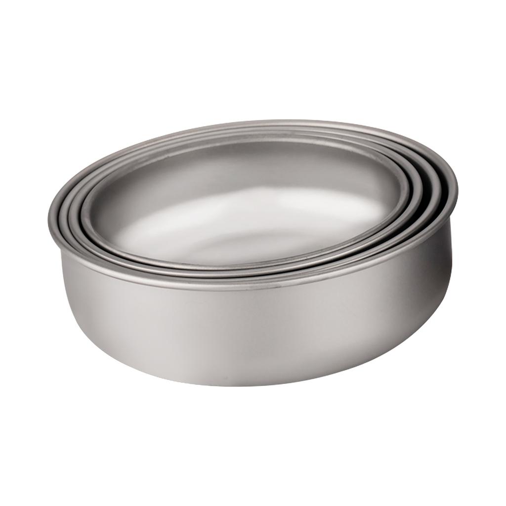 4pcs Lightweight Stackable Bowl Portable Single Layer Dinner Fruit Bowl Food Container for Outdoor