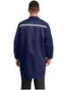 Unisex Werkstattuniform Langarm Knopfleiste Overall Reflektierende Streifen Taschen Arbeitskleidung Verschleißfester Mantel