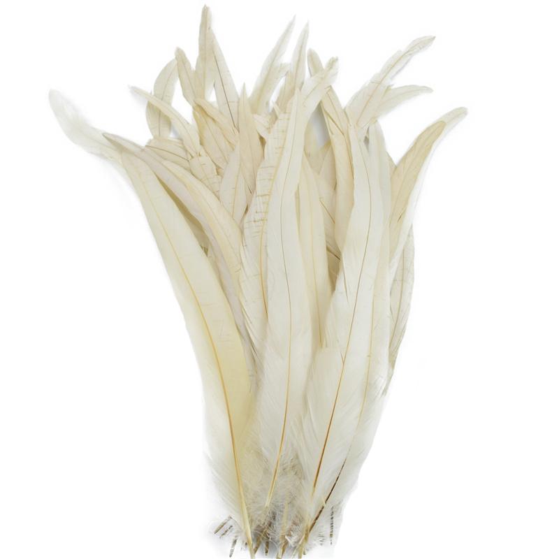 100Pcs Natural Rooster Feathers for Decoration 25-35cm 10-12" Chicken Pheasant Carnival Handicraft Accessories Decor For Clothes