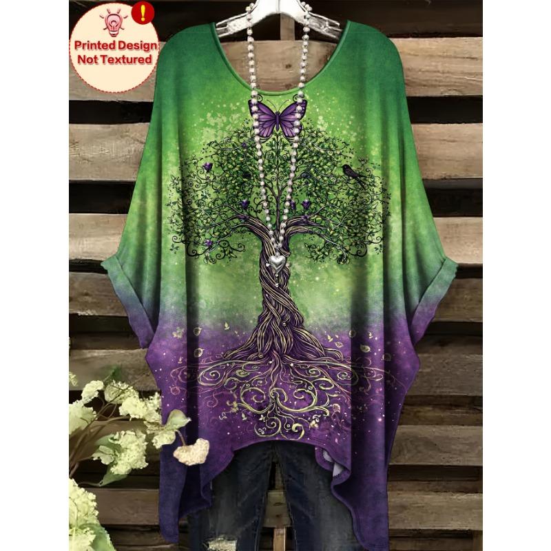 

Creative graphic print women s large size T-shirt S