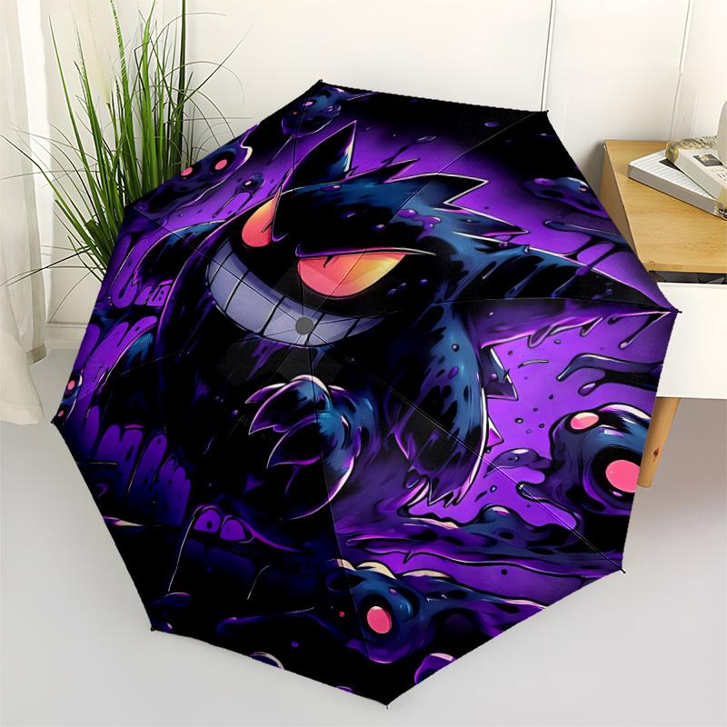 

1pc Gengar, Pokémon Automatic Open/Close Umbrella - Compact Travel Umbrella with 8-Rib Durable Frame, Lightweight & Portable yy251023003