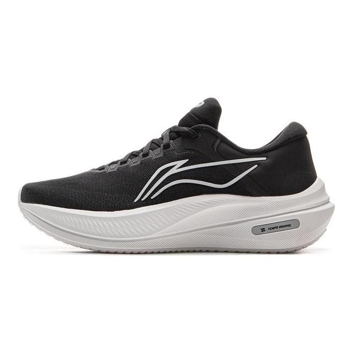 Li Ning Yueying 5 Cushioning Slip Resistant Abrasion Resistant Low Top Running Shoes Women's Black ARHV016-3