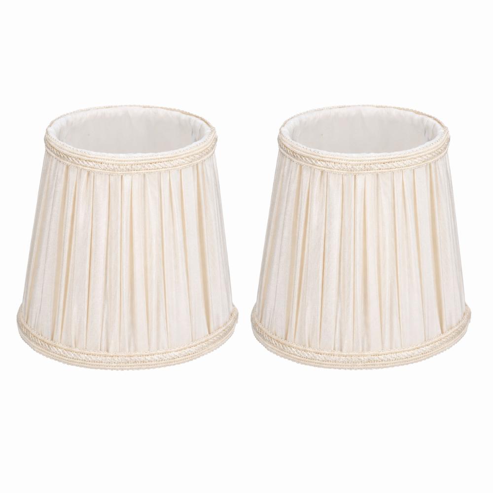 

2PCS 5.5 inch Height Lampshade Fabric Small Lamp Shades Modern Wall Lamp Shade Table Lamp бежевий