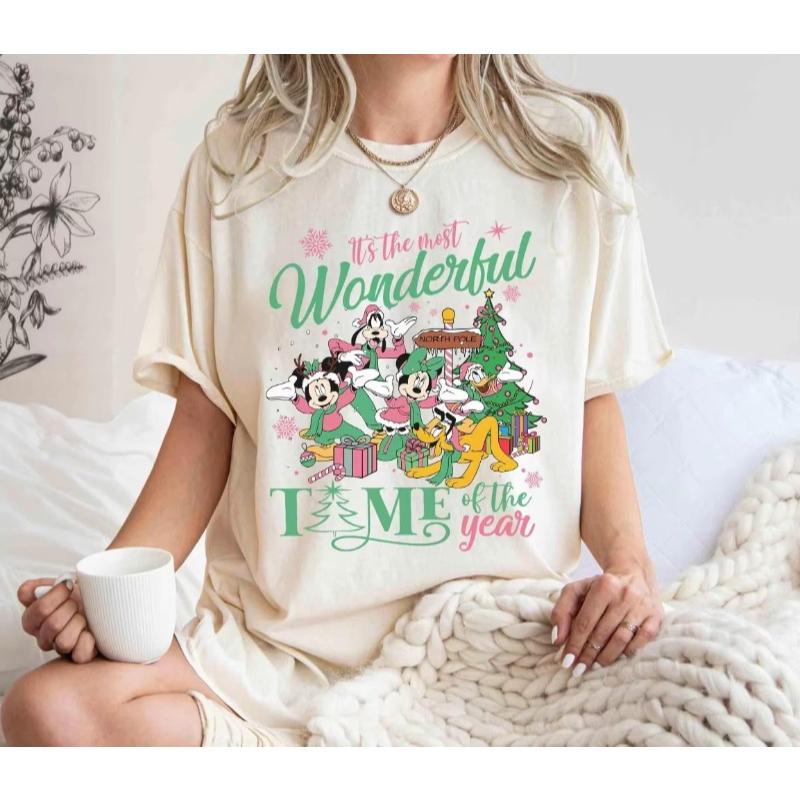 Vintage Merry Christmas Mickey and Friends Shirt Christmas Sweatshirt Mickeys Very Merry Christmas Party Unisex Women Top S