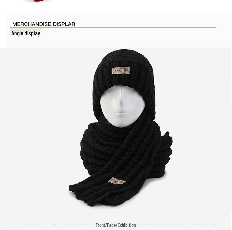 Damen Koreanischer Strickmützen- und Schal-Set – Winter Warm, Vielseitiges Design