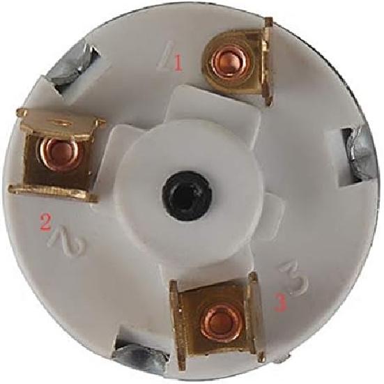 MDY 31973K4183 SPB501,551508G Waterproof Ignition Key Starter Switch with 3 Position 5 Terminal 2 Keys Replacement for Cars, Motorcycles, Boats