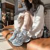 Silver Dad Shoes Women's 2024 New Winter Thick-soled Heightening Soft-soled Sports Casual Shoes Velvet Warm Cotton Shoes