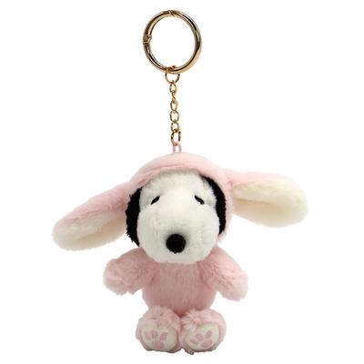 Corporación Nakajima Cacahuetes Snoopy Conejo Luz 12 cm Al x 12 cm An x Pr Mascota de Orejas Largas, Rosa, 213792-25, 7.5 cm