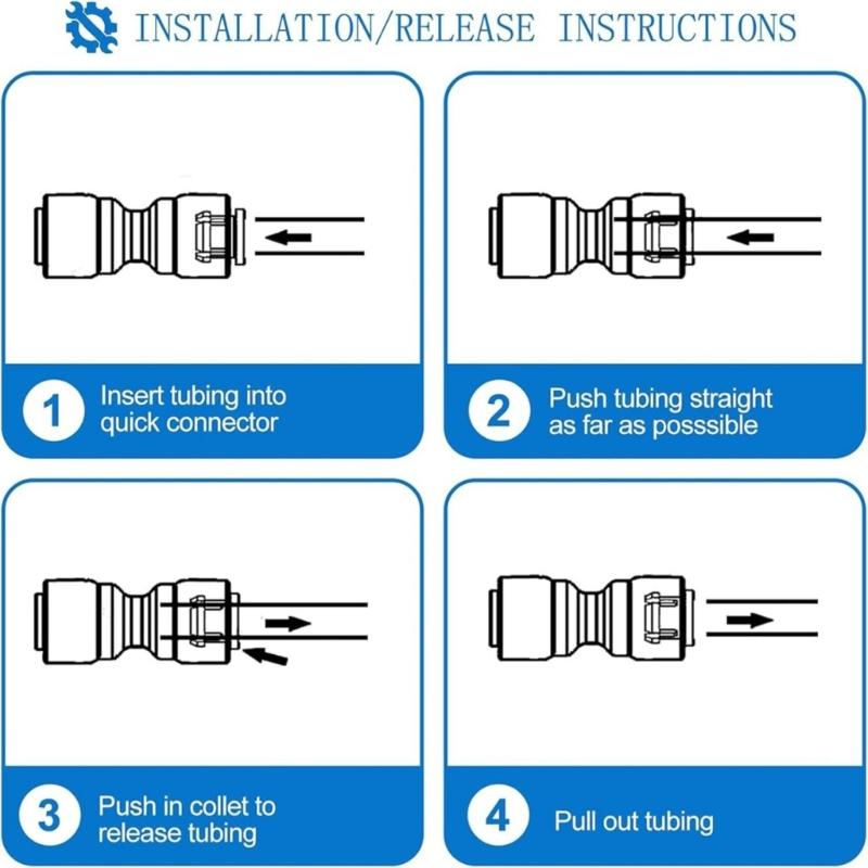 3/8Inch Water Inlet Pipe Universal Connection Kits Leakproof Tubing Refrigerator Water Pipe For Water Filter Systems