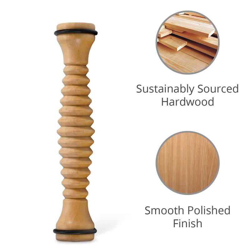 Home Wood Foot Massage Roller for Plantar Fasciitis Relief Deep Tissue Massage Tool Stress Relief Foot Massage Rpller Massager