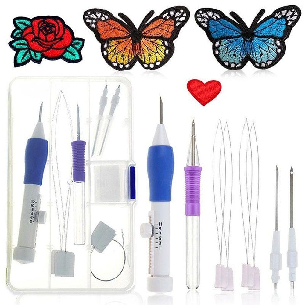 Sewing Tool Kit Embroidery Pen Set Stitching Tool Set Embroidery Punch Needle Kit Embroidery Needle