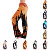 Pantaloni da Pigiama Larghi da Donna con Stampa di Halloween - Pantaloni Morbidi Casual