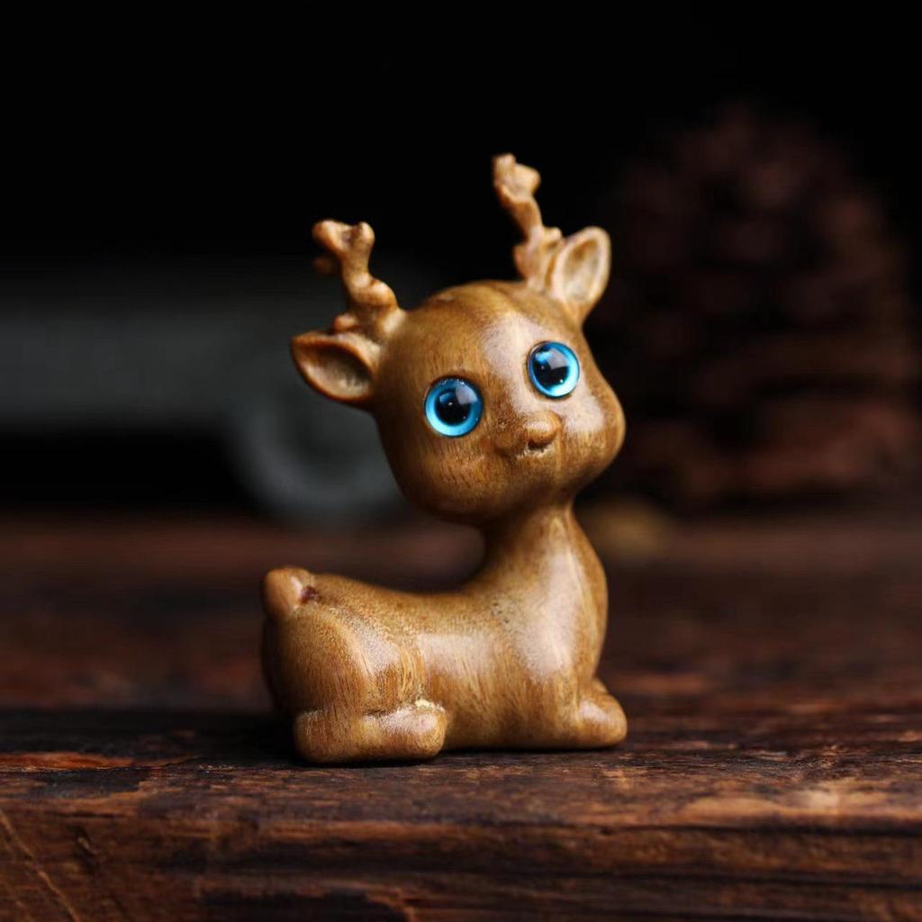 Argentinian Green Sandalwood Little Deer Ornament - Home Decoration Craft 