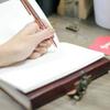Handmade Leather Journal: Seven Chakra Stone Diary, Handbound Sketchbook