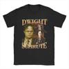 Dwight Schrute 90er Jahre Vintage Herren T-Shirts The Office TV-Serie T-Shirt Kurz
