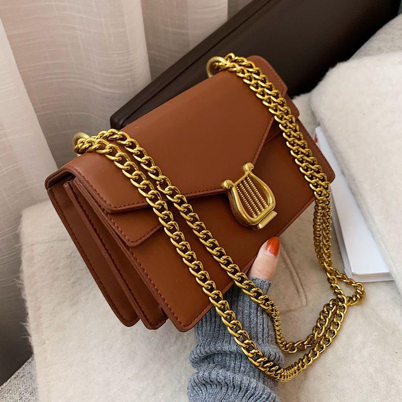 Dámský batoh Advanced Sense Malý design Sense Chain Messenger Bag Neformální retro taška přes rameno Jednoduché a všestranné čtvercové tašky