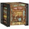 Storage Box with Storage Compartment 40 X 40 X 40 Cm Solid Acacia Wood