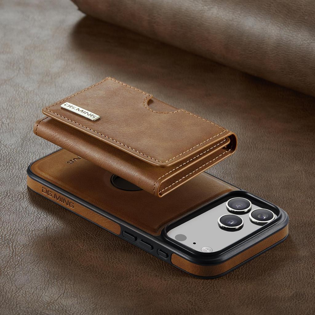 Luxury Detachable Magnetic Leather Phone Wallet Case Stand For iPhone 17 Air 16 15 Plus 13 12 Pro Max Samsung S26 S25 S24 Ultra Google Card Slot Cover