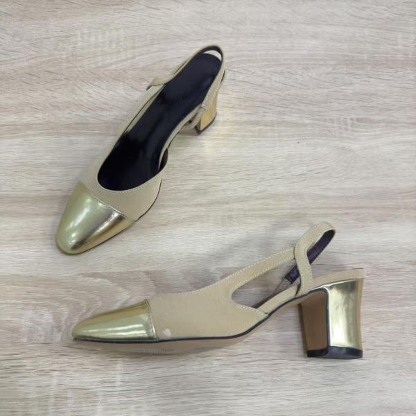 

Fashion Flat Sandal Shoe Round Toe Summer Heels 2025 Women s Without Girls Bow Retro Block Multicolored New Fabric Mixed Colors Scandals 35