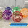Portable Round Chicken Coop: Outdoor Rolling Foraging Cage for Free-Range Chickens