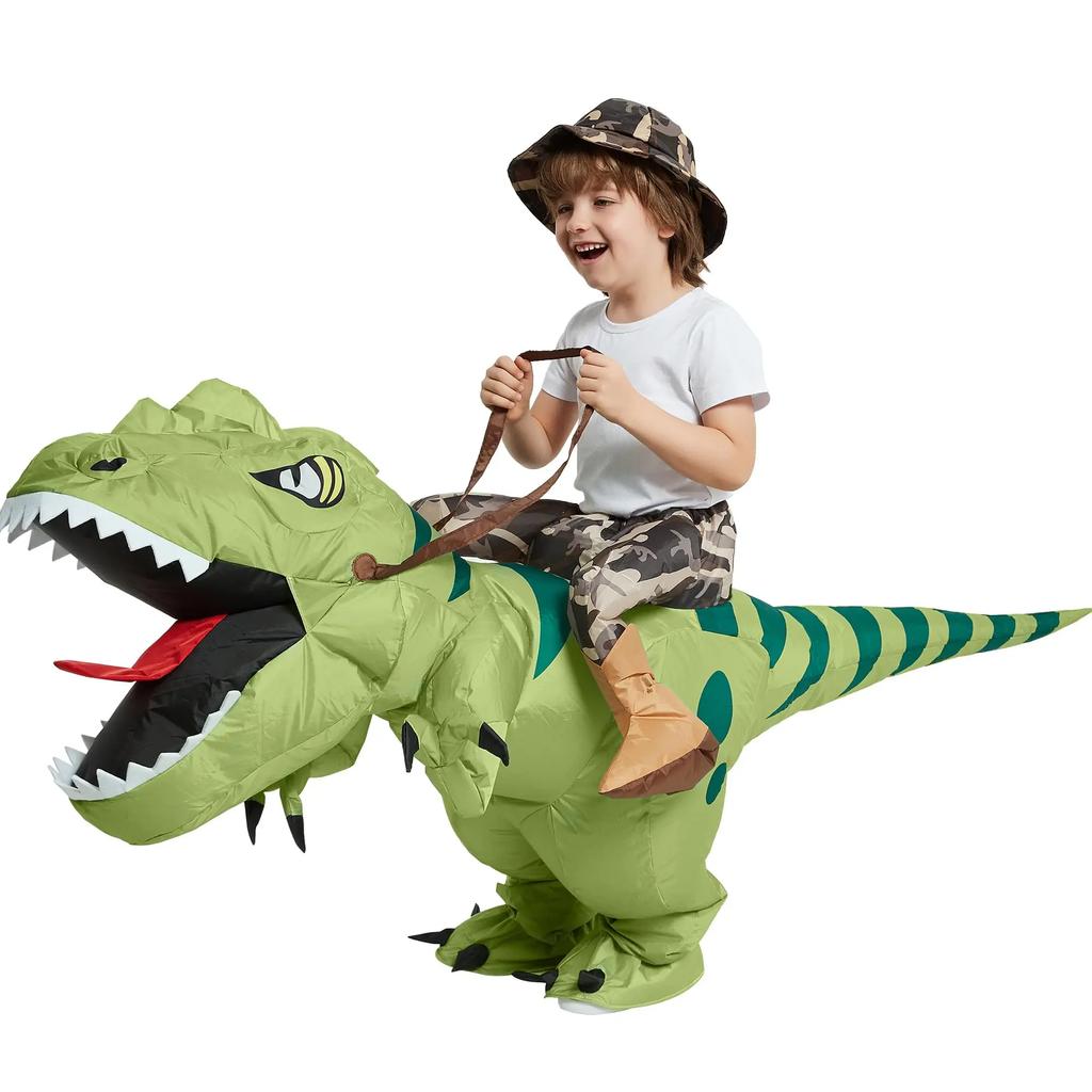 Heiße Jungen Mädchen Flamingo Dinosaurier aufblasbares Kostüm Lustiger Anzug Halloween Weihnachten Purim Anime Party Cosplay Kostüme