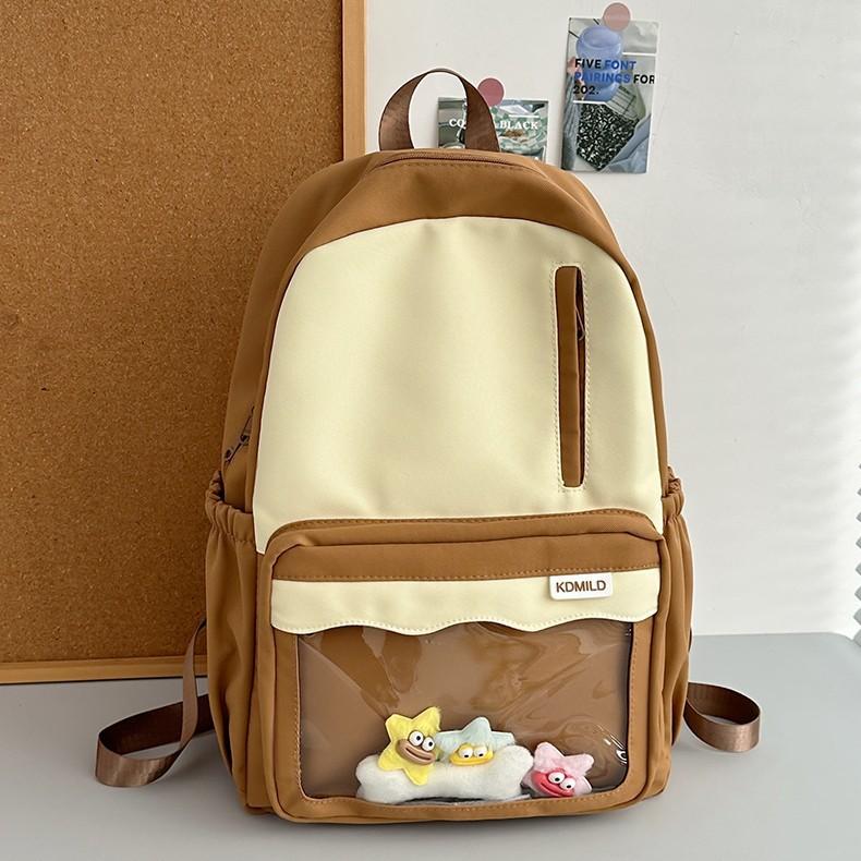 Schoolbag1011 New Backpack Cute Doll Cartoon Summer Backpack Student Schoolbag Large Capacity Sweet Wind