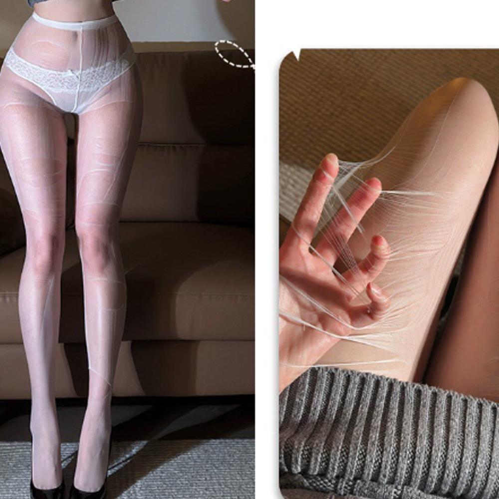 Fashionable One-time Stretchable Solid Polyester Ultra-thin Sexy Lingerie High Waist Tights Women Black Pantyhose