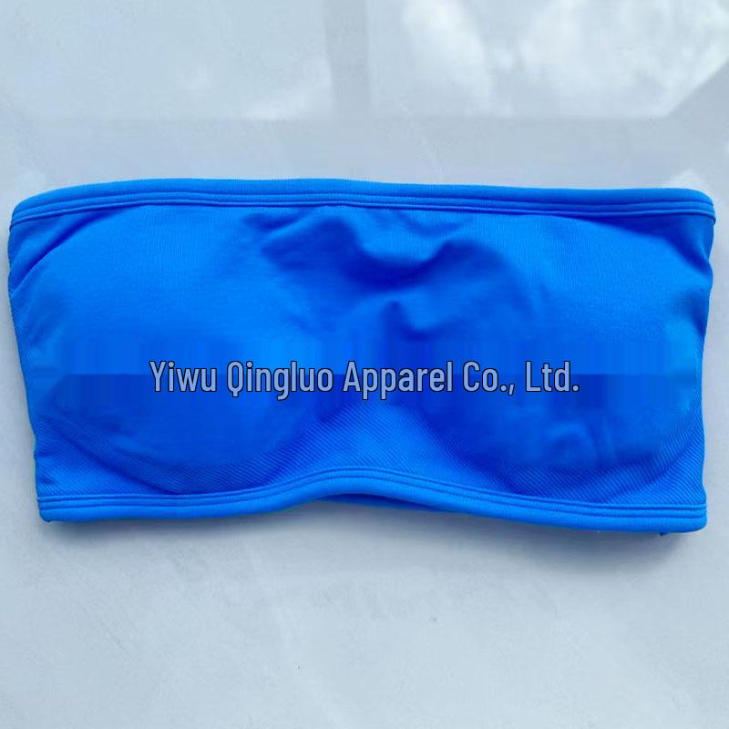 Dfyne Strapless Bandeau Beautiful Back Wire-Free Sports Yoga Bra