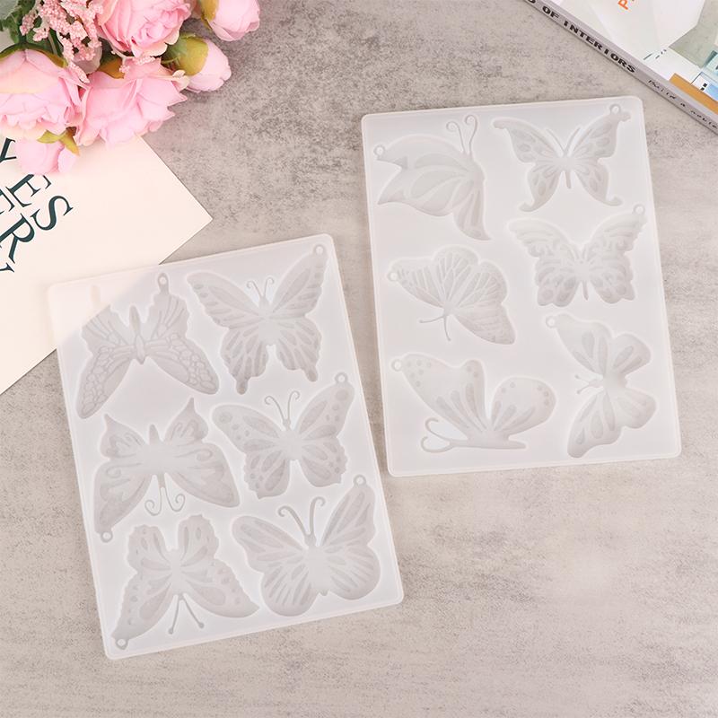 1Pc Butterfly Silicone Mold Diy Keyrings Eardrop Mold Jewelry Making Tools
