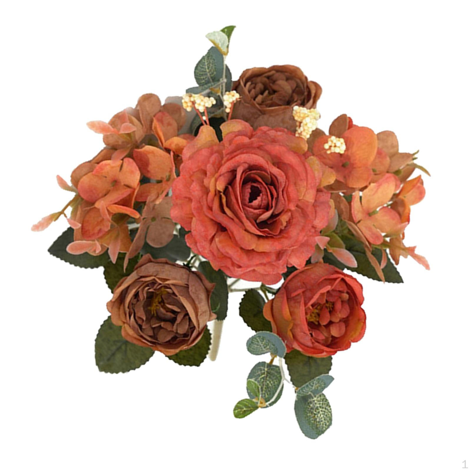 Artificial Flowers Bouquet Bridal Tossing Fake Flower Wedding Bride for
