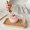 Transparent Glass Dessert Bowls with Lids (Set of 2)