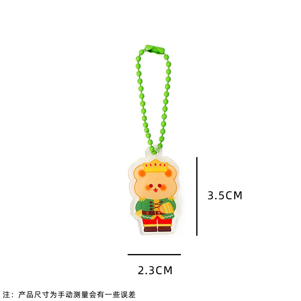 Christmas Tree Decoration Cartoon Acrylic Bag Pendant Girl Keychain Pendant Earphone Cover Backpack Ornaments Kid Christmas Gift