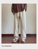 Men's Soft Velvet Wide-Leg Sweatpants: Versatile High Street Style for Autumn and Winter.