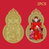 2027 Tai Sui Card Feng Shui Prayer Gold Card Exorcism Protection Gift Safe Bring In Wealth And Treasure Home Decoration