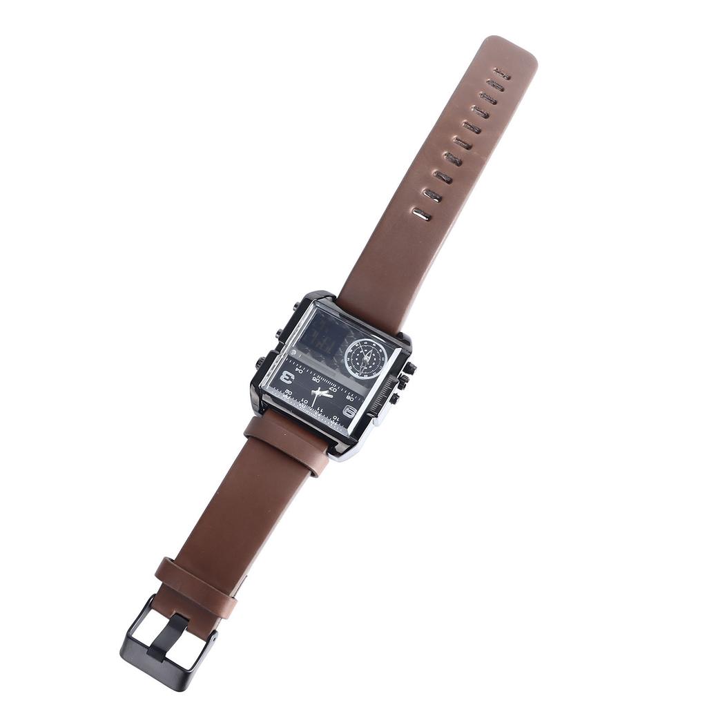 Sportuhr Großes quadratisches Zifferblatt Digitalanzeige Wasserdicht Ergonomisches Armband Outdoor-Sportuhr für