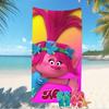 Customizable personalized beach towels Trolls themed designs.Suitable for the beach, yoga, sports;ideal as beach accessories