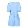 Women's V Neck Casual Dress Summer Loose High Waist Deep V Waist Pleat Puff Sleeve Dress Pleat Cute  Skirt