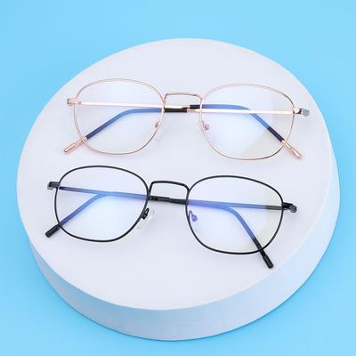 Eye Protection Portable Computer Goggles Anti-Blue Light Glasses Metal Eyeglasses Ultra Light Frame