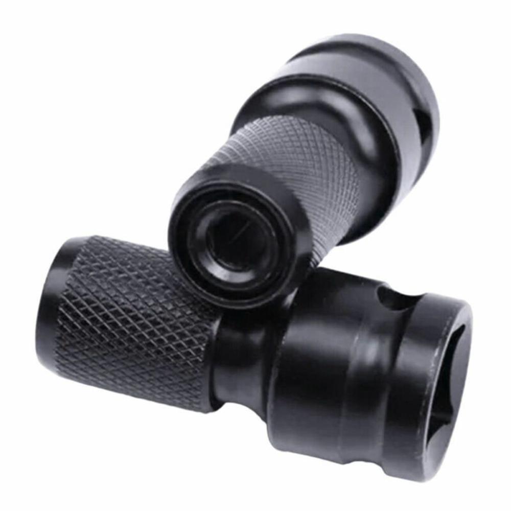 Square 1/4 Inch Hex Steel Ratchet Socket Wrench Socket Adapter Drill Chuck Adapter Drive Converter