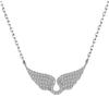 Angel Wing Rhinestone Inlaid Clavicle Necklace Fashion Charm Jewelry