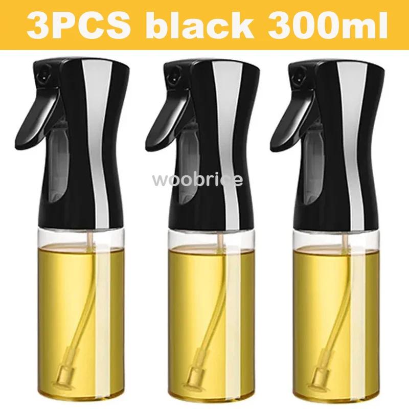 200/300/500ml Oil Spray for Kitchen Oil Nebulizer Dispenser Spray Oil Sprayer Airfryer BBQ Camping Olive Oil Diffuser Brush