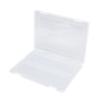 Clear Document Storage Case Transparent Plastic File Storage Box with Secure Buckle Lock
